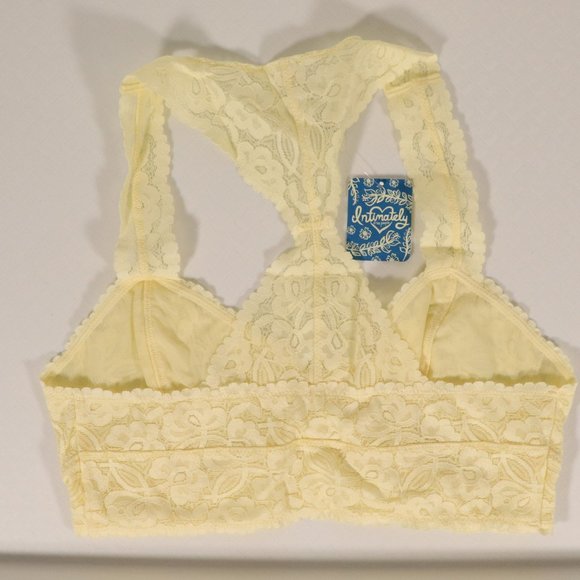 NWT Free People Racerback Bralette in Lemon Water Ice - Picture 6 of 8